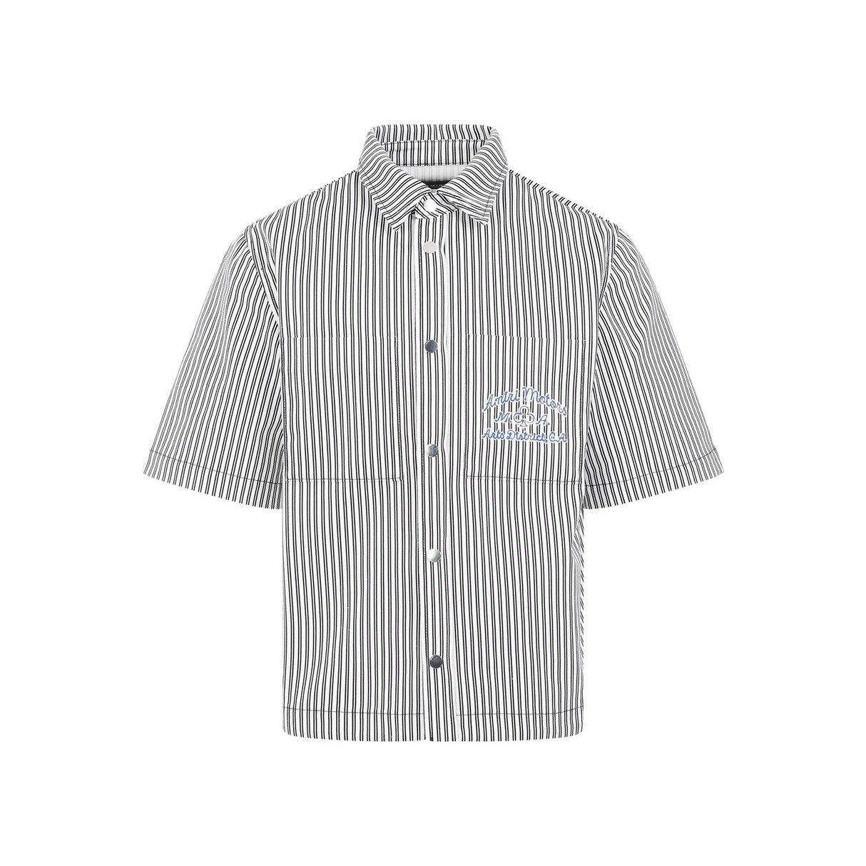 AMIRI Men's Black & White Camp Shirt for SS24