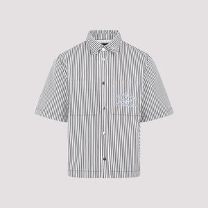 Men's Black & White Camp Shirt (SS24)