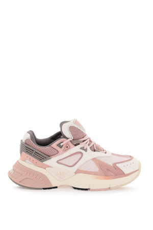 Gradient Midsole Mesh and Leather Sneakers for Women