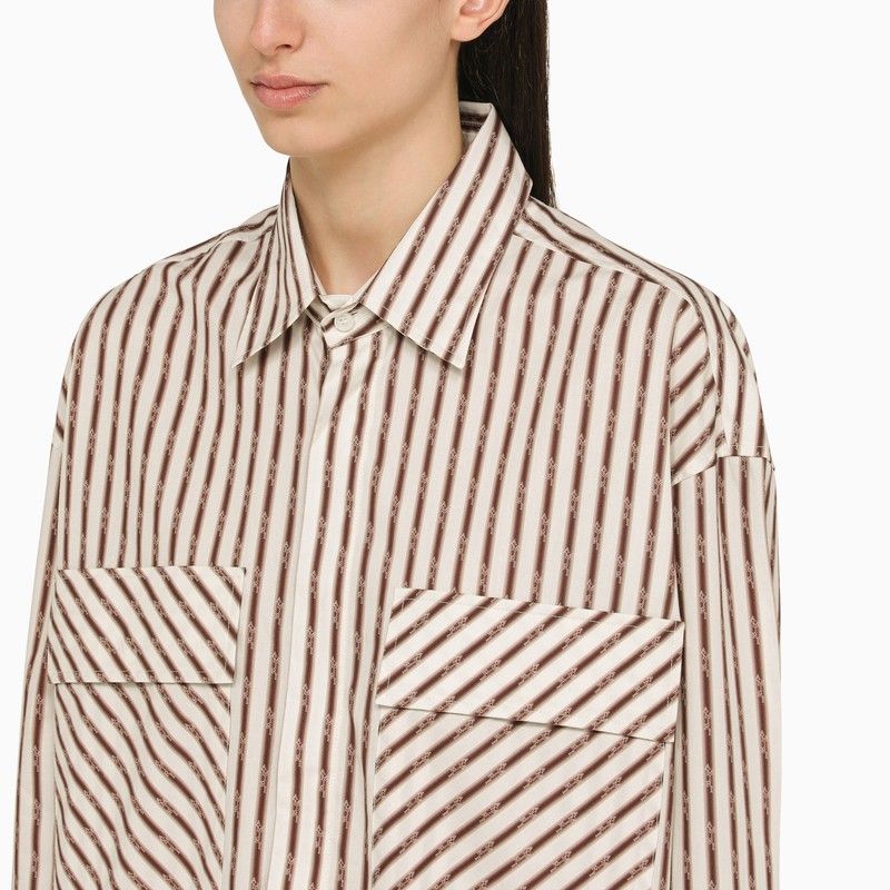 Striped Oversized Cotton Shirt