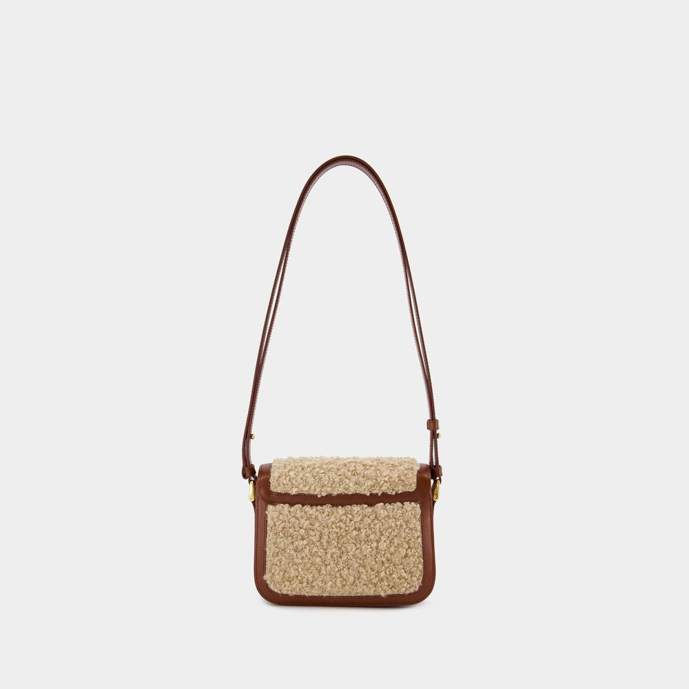 A.P.C. Elegant Mini Calfskin Crossbody in Brown