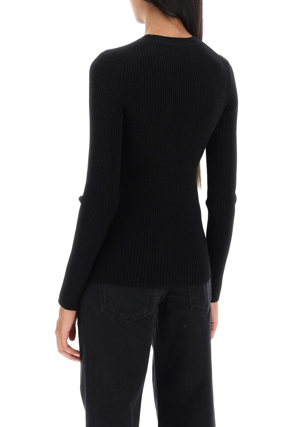 Stylish Black Knit Sweater for Women - FW23