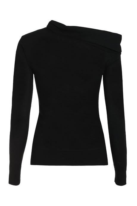 黑色保暖毛衣 - 2024秋季款式