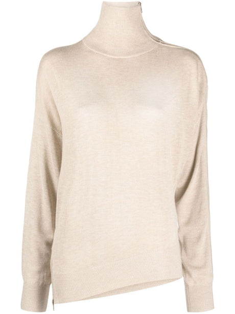 ISABEL MARANT Asymmetric-Hem Roll-Neck Jumper - FW23