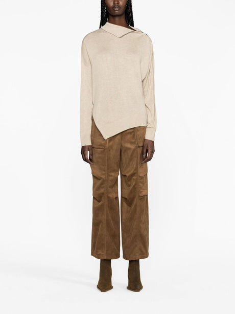 ISABEL MARANT Asymmetric-Hem Roll-Neck Jumper - FW23