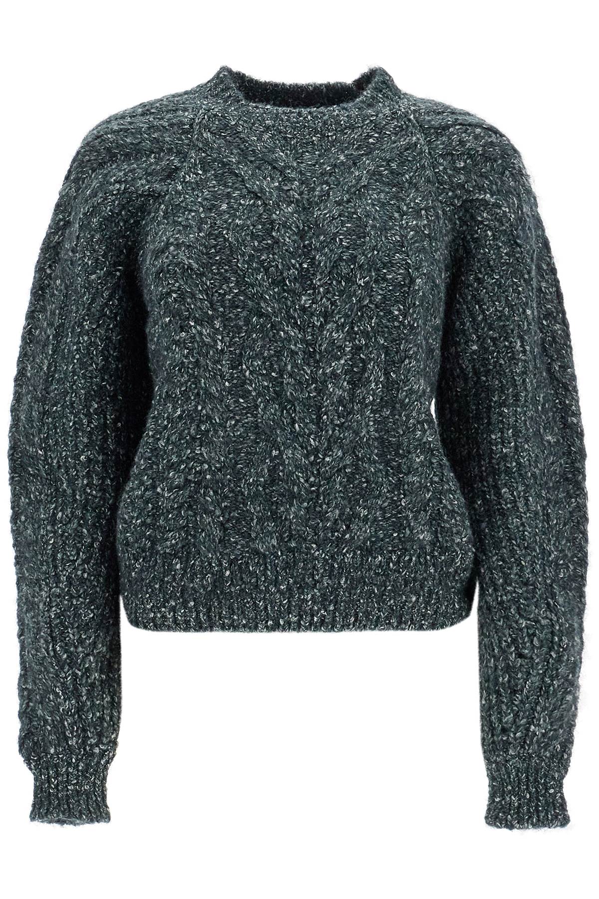 ISABEL MARANT Cozy Cable Knit Crew Neck Pullover - Size FR 36