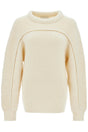 ISABEL MARANT Two-Tone Knit Pullover - Loose Fit, Size 36