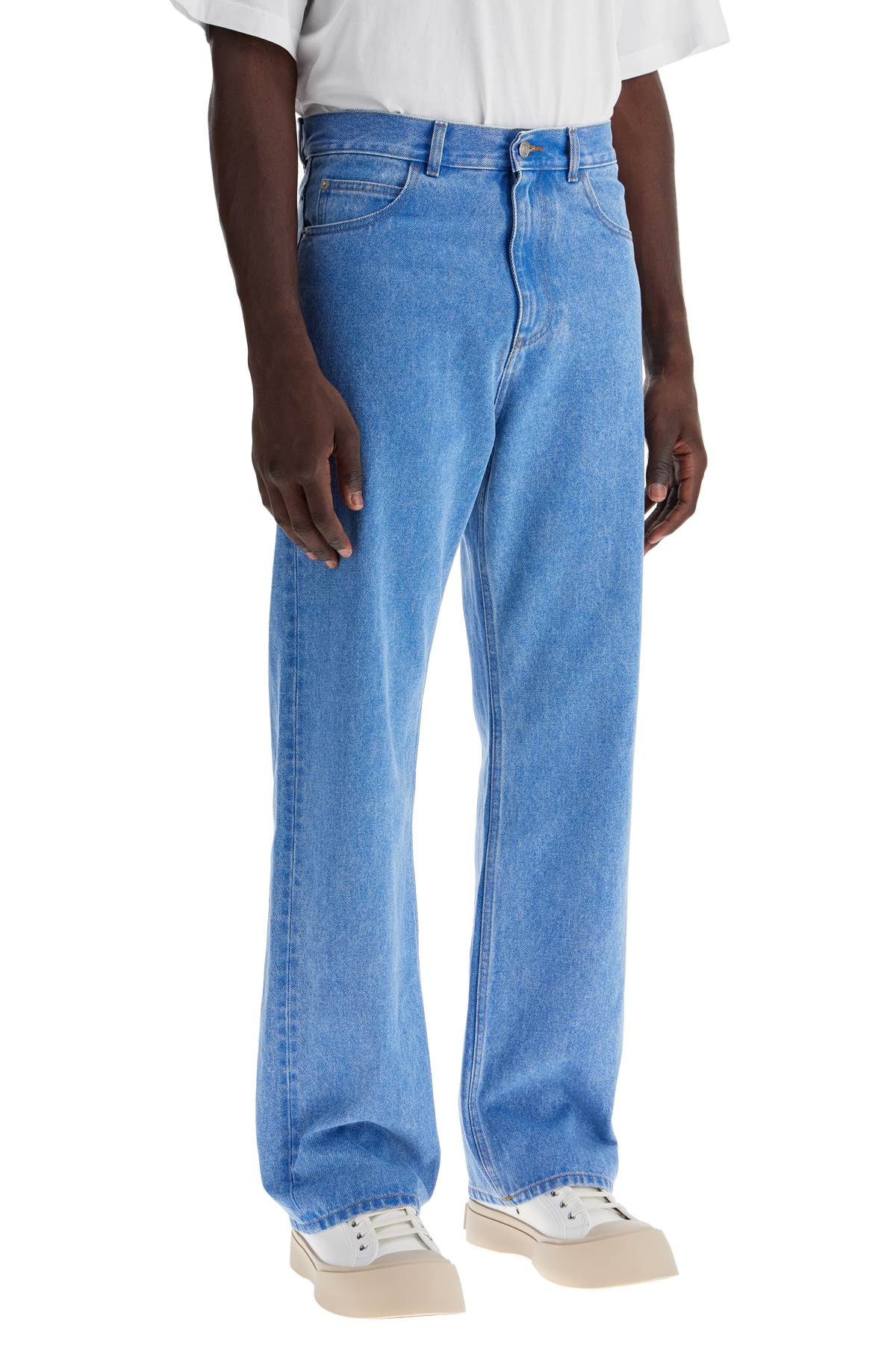 MARNI Organic Coated Straight Leg Denim Jeans