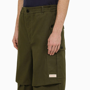 MARNI Oversized Green Cargo Pants for Men - SS24 Collection