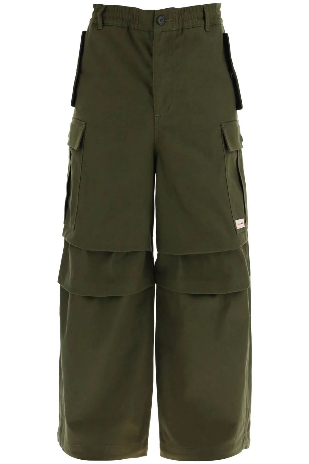 MARNI Oversized Green Cargo Pants for Men - SS24 Collection