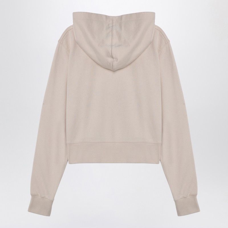 Áo Hoodie Logo Màu Beige Nhạt Dành Cho Nữ