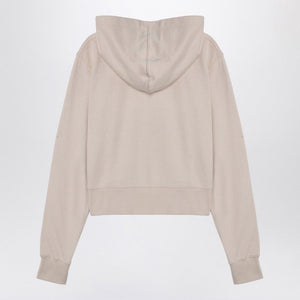 PALM ANGELS Logo Hoodie in Light Beige for Women