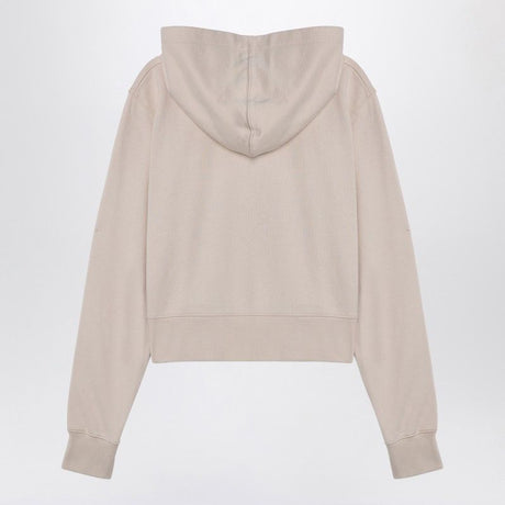 Áo Hoodie Logo Màu Beige Nhạt Dành Cho Nữ