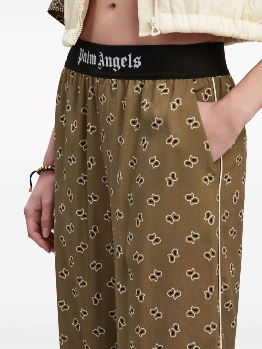 PALM ANGELS Military-Inspired Ameba Print Pants for Women