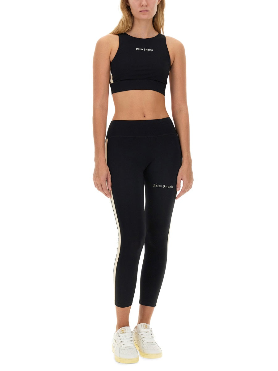 PALM ANGELS Logo-Embellished Leggings - Size S