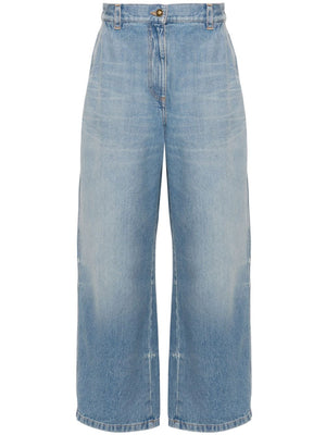 PALM ANGELS Blue Denim Jeans for Women - 24SS Collection