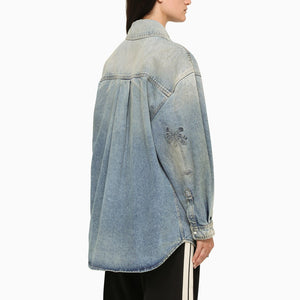 PALM ANGELS Light Blue Denim Oversized Shirt for Women - FW23 Collection