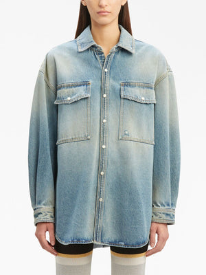 Women's Oversized Denim Shirt - FW23 Collection