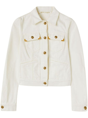 PALM ANGELS Off-White Jacket with Gold-Tone Buttons