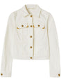 PALM ANGELS Off-White Jacket with Gold-Tone Buttons