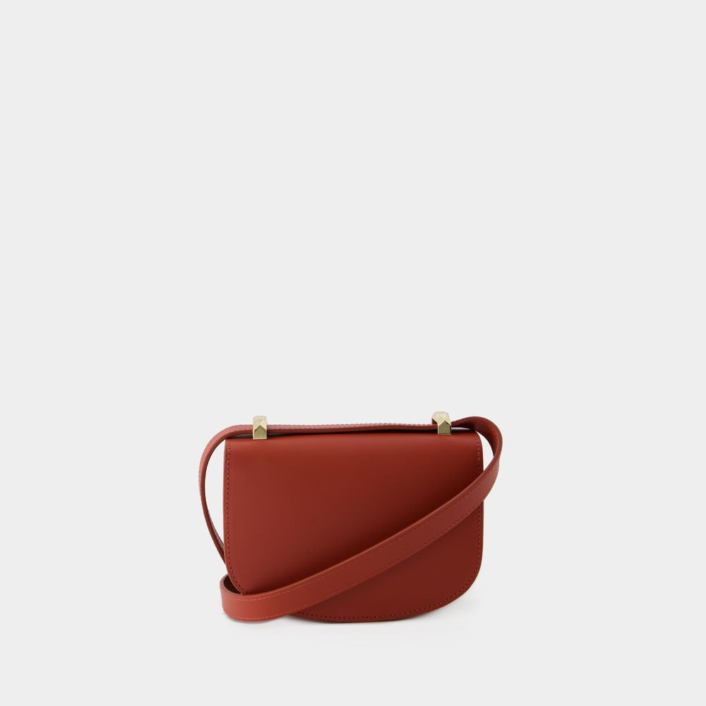 A.P.C. Women's Mini Crossbody Bag in Red Cowhide for Fall/Winter 2024