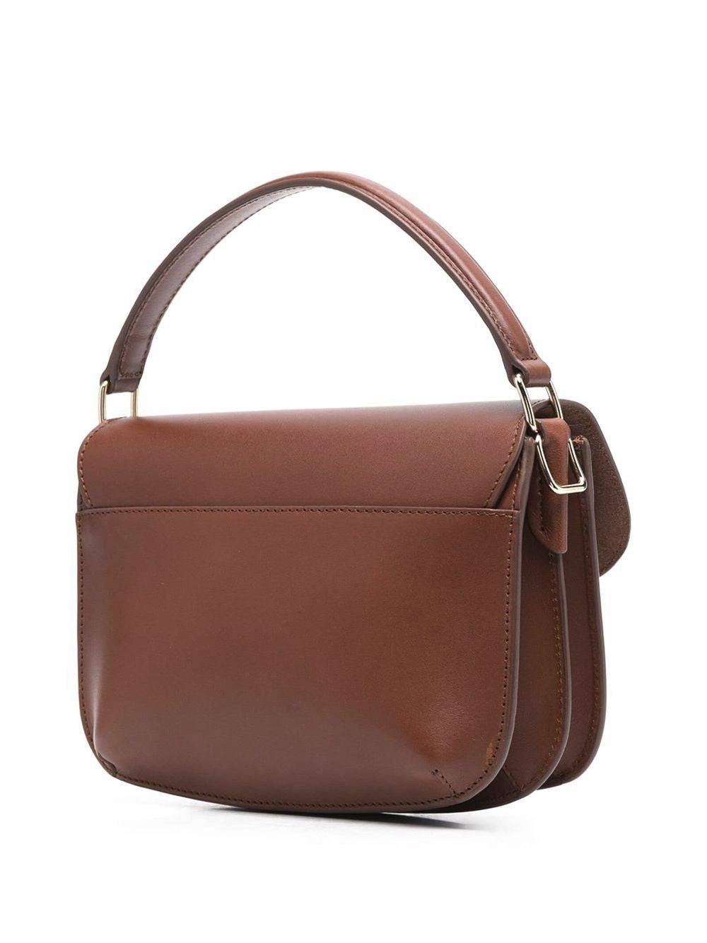 A.P.C. Women's Brown Calf Leather Mini Shoulder Bag FW24