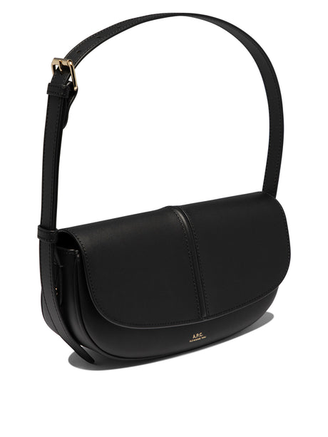 A.P.C. Luxurious Black Leather Shoulder Bag for Fashionable Women