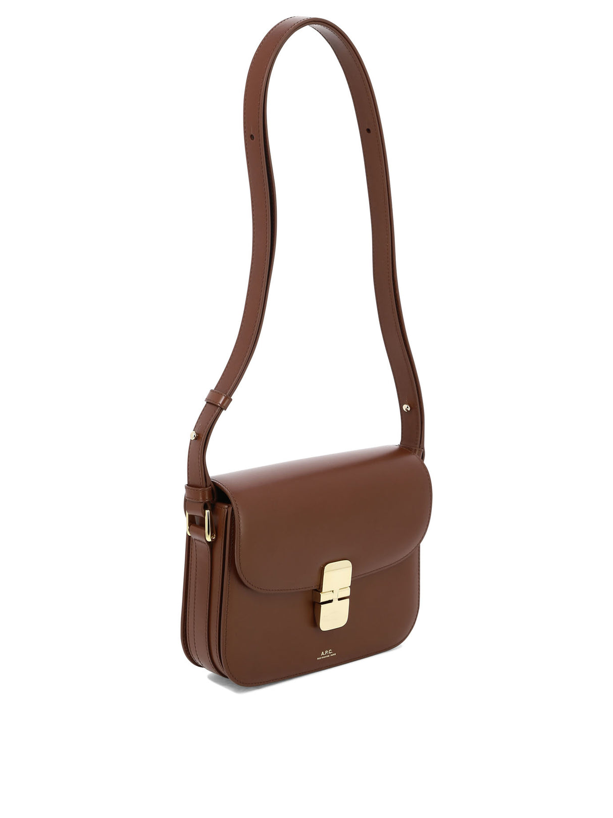 A.P.C. Women's Grace Small Leather Crossbody Bag in Brown for SS24