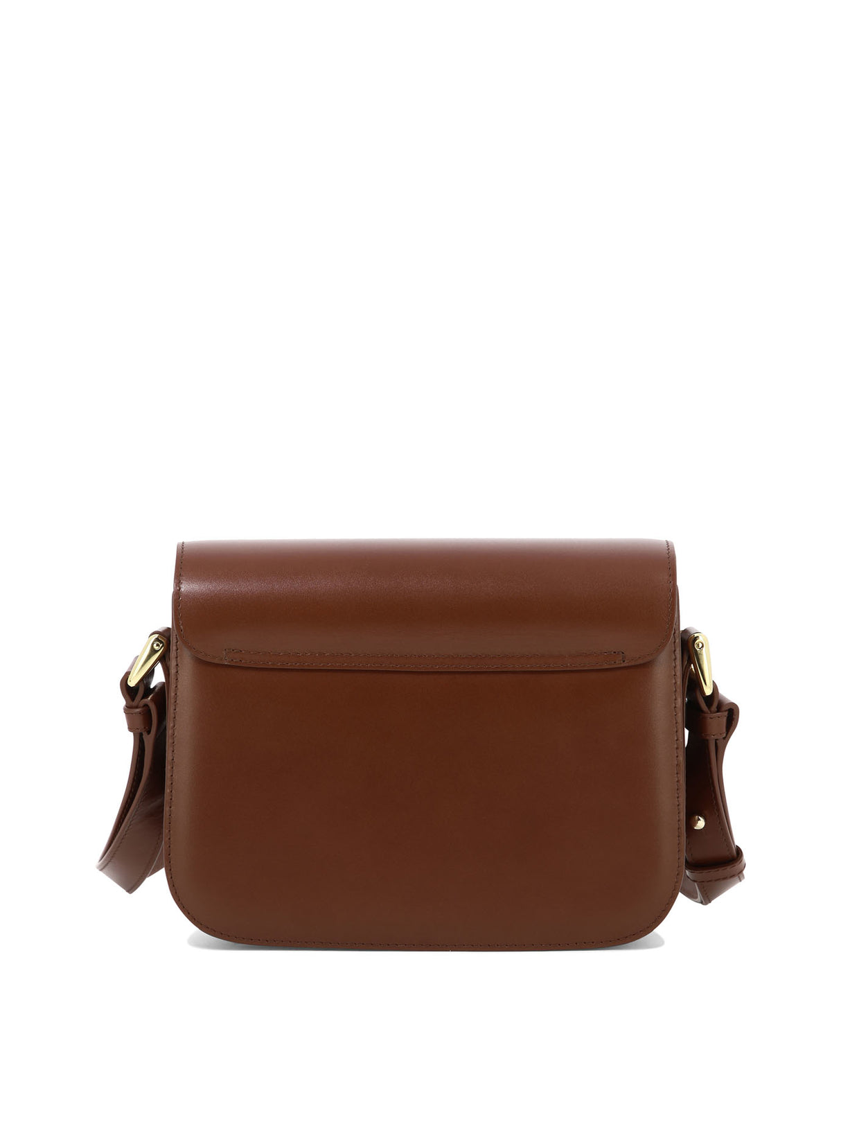 A.P.C. Winter 2024 Women's Grace Small Brown Leather Crossbody Bag