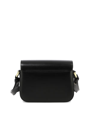 A.P.C. "Grace Small" Women's Black Leather Crossbody Bag - Fall/Winter 2024