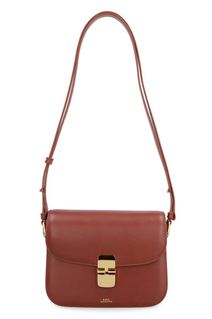 Raffia Crossbody Handbag with Logo Detailing