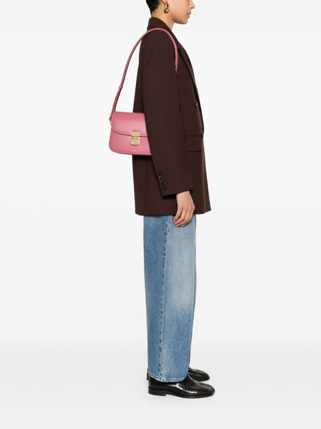 A.P.C. Elegant Pink Mini Crossbody Bag
