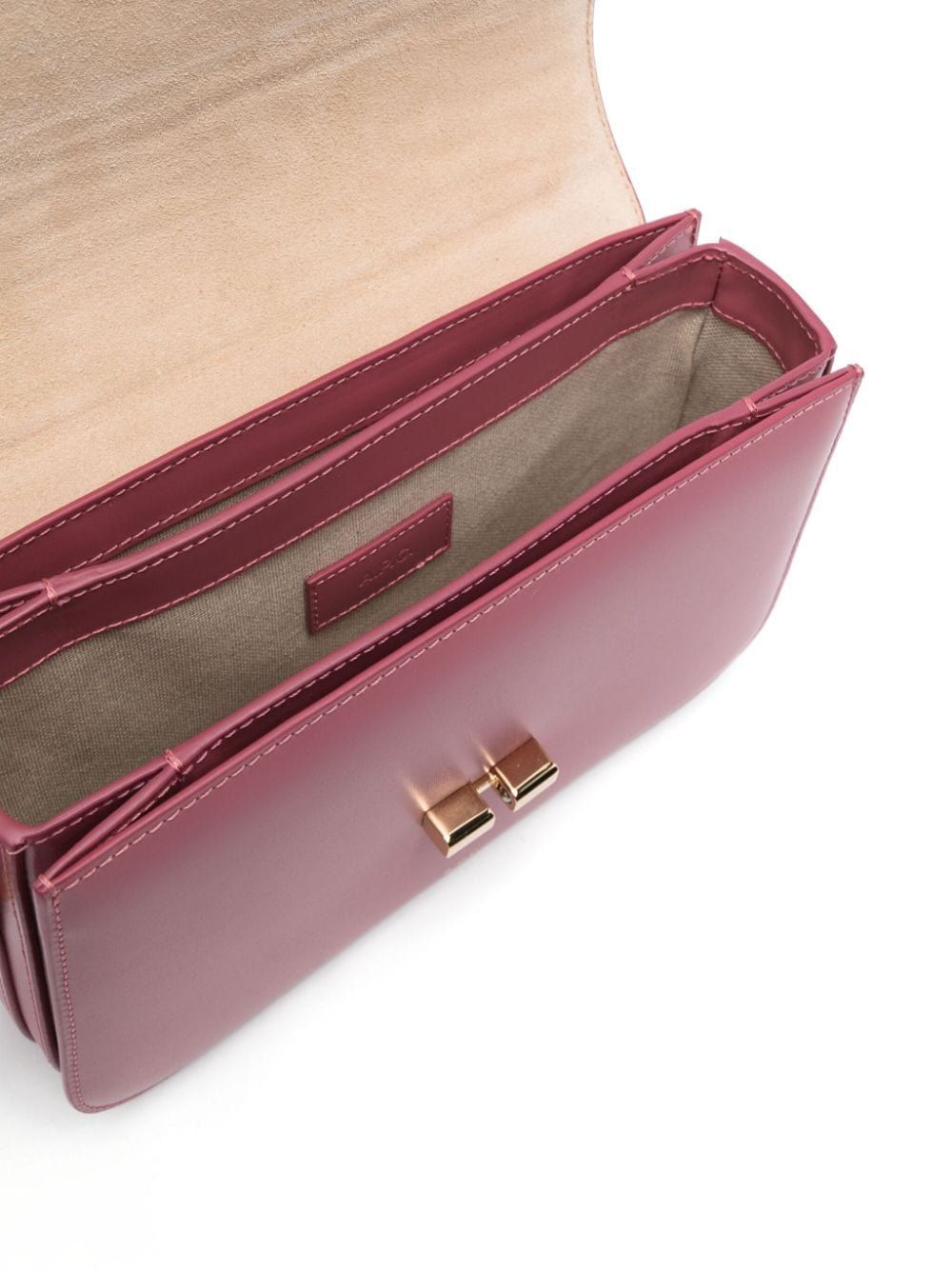 A.P.C. Elegant Pink Mini Crossbody Bag