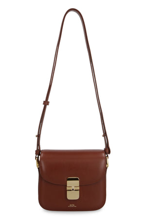 Classy Brown Leather Mini Crossbody Handbag for Women