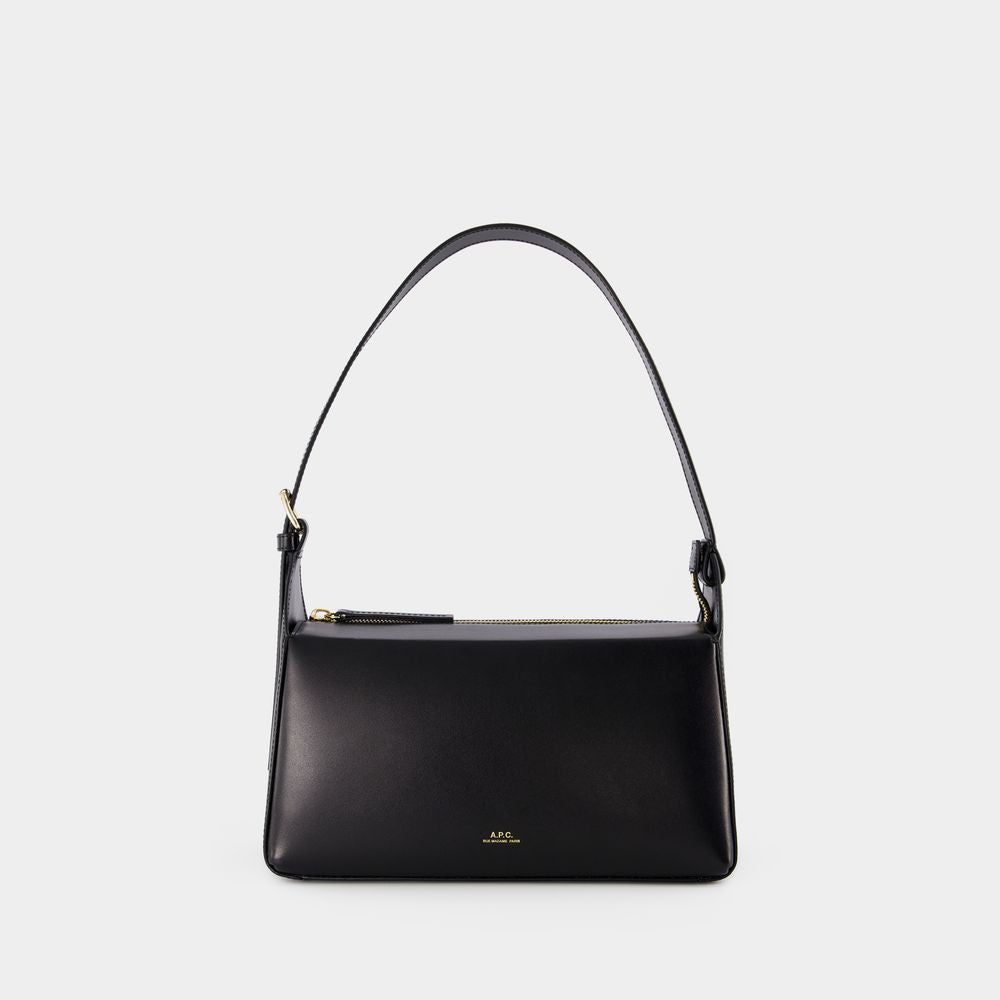 A.P.C. Elegant Leather Mini Baguette Handbag