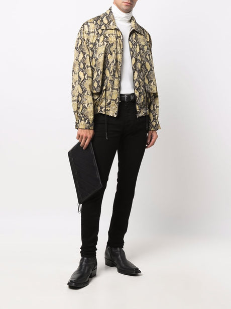 AMIRI Black Ripped Skinny Jeans for Men - SS24 Collection