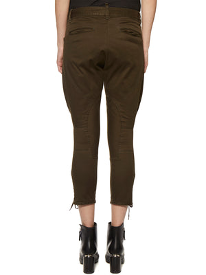 DSQUARED2 Green Cargo Cotton Trousers for Women