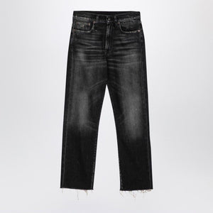 Quần Jeans Skinny Rách Màu Đen