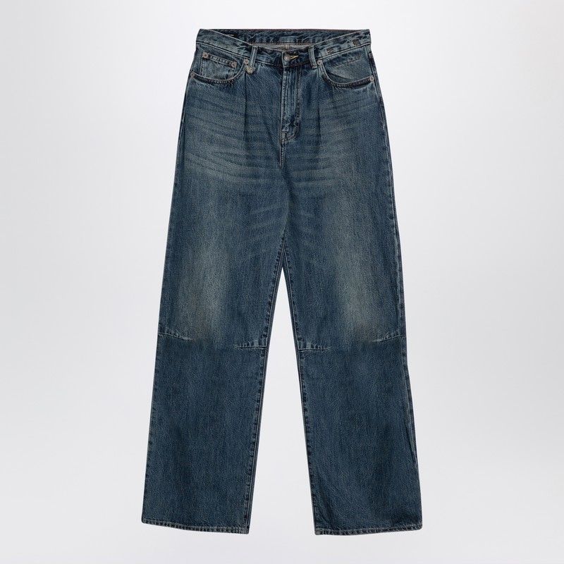 R13 Dawson Blue Wide-Leg Denim Jeans