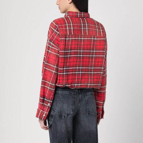 R13 Checkered Design Shirt with Elasticated Hem