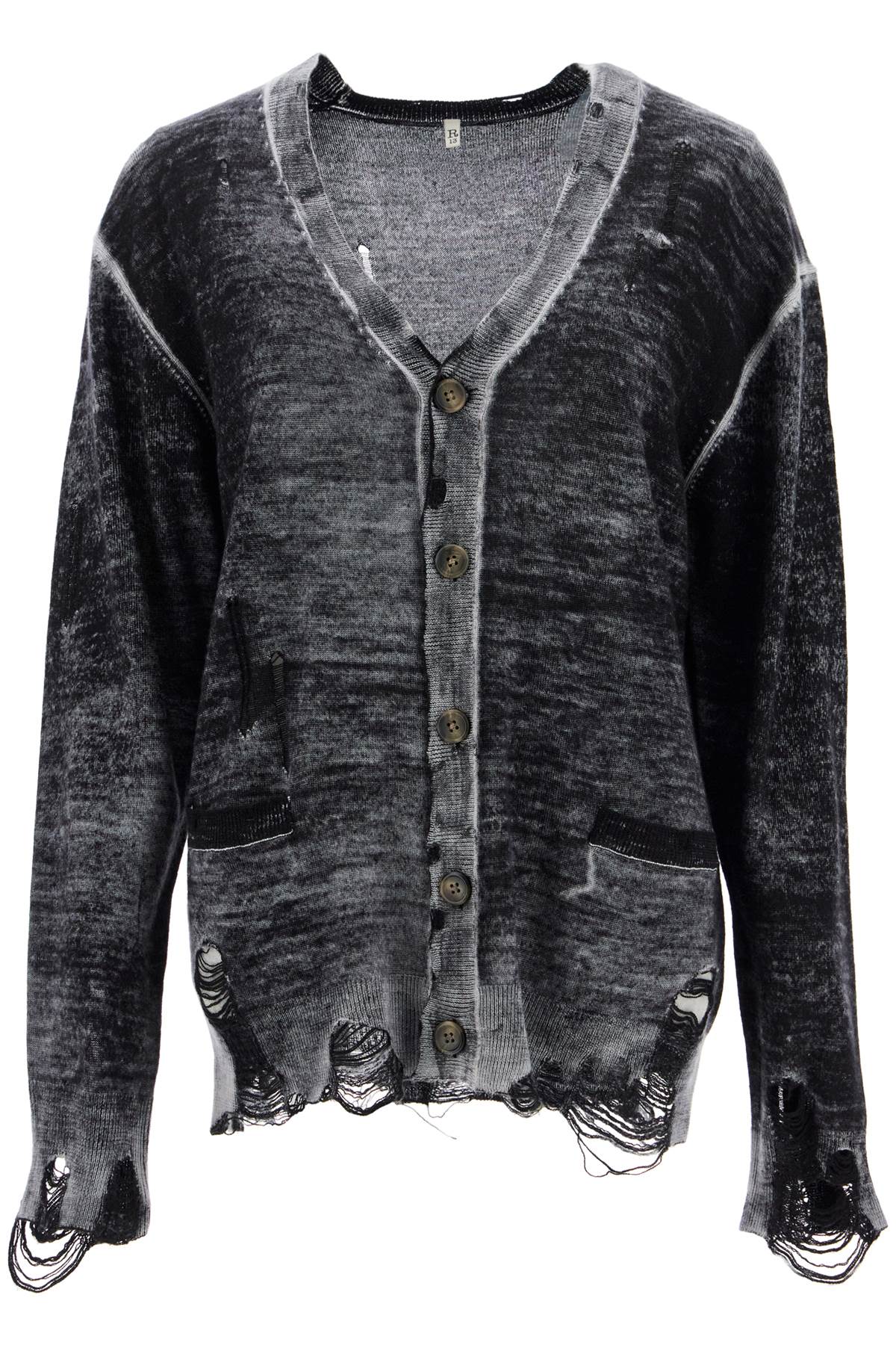 R13 Distressed Detail Cardigan XS