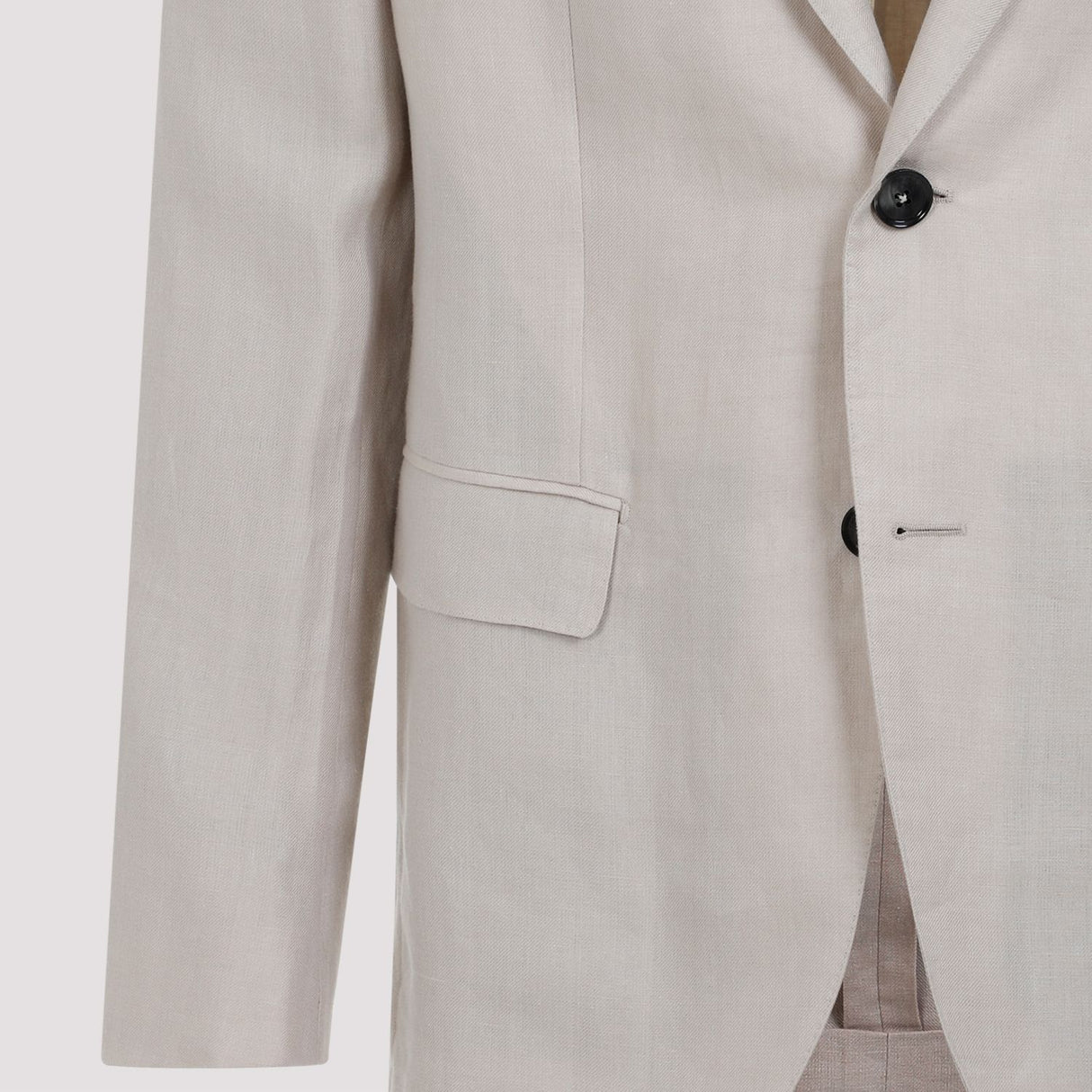 ZEGNA Nude Linen Jacket for Men