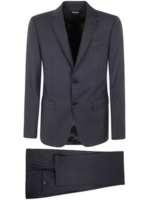 ZEGNA Pure Wool Suit for Men - Classic Fit