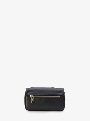 Black Calf Leather Clutch for Women - SS24 Collection