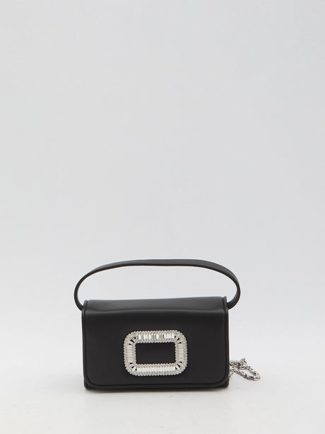 ROGER VIVIER Mini Pilgrim Handbag with Crystal Buckle - SS25