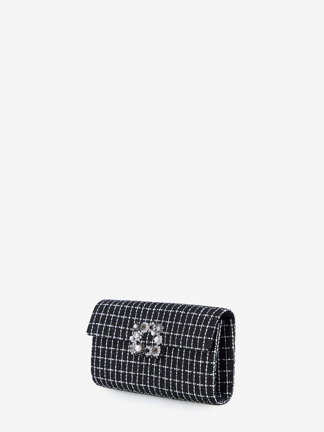 Clutch Efflorescence bằng vải tweed