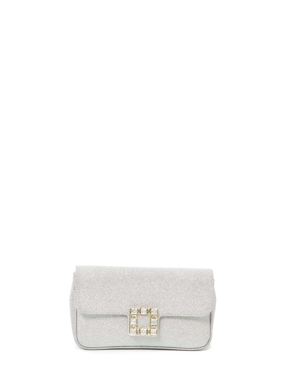 Silver Glitter Pouch Handbag