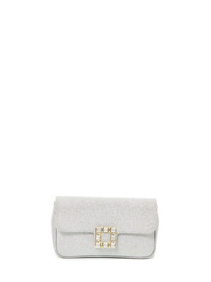 Silver Glitter Pouch Handbag