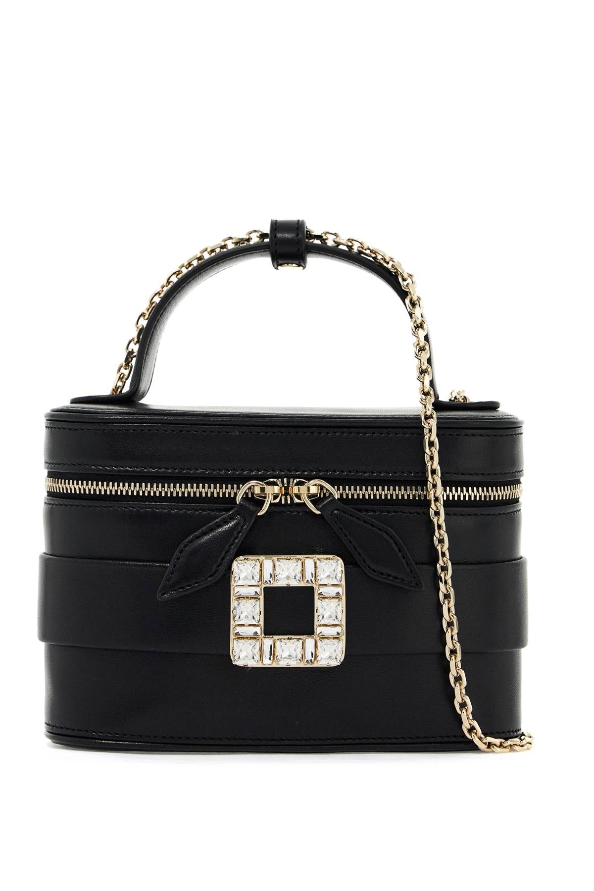 ROGER VIVIER VANITY MICRO Handbag WITH CRYSTAL BUCKLE