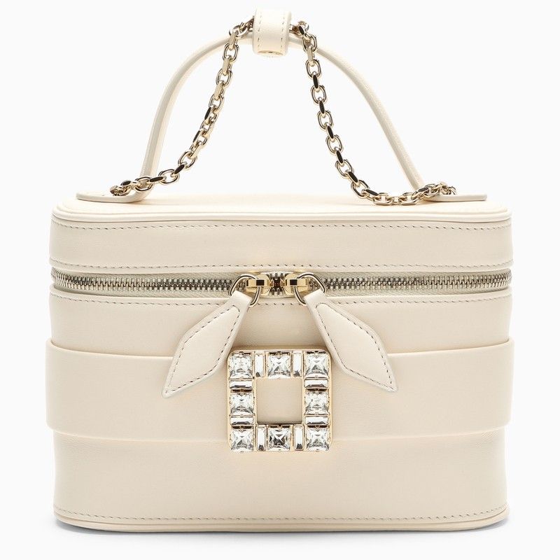 ROGER VIVIER Crystal Buckle Mini Handbag - Women's Leather Clutch